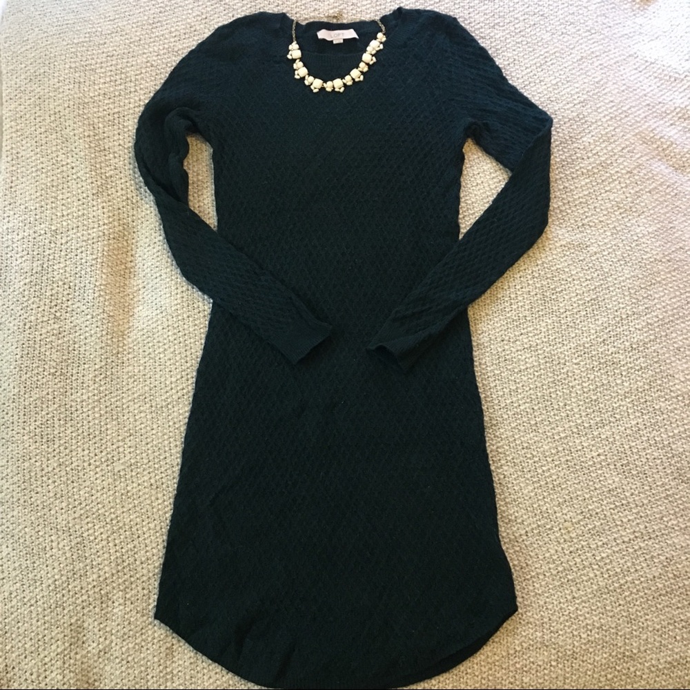 Green Sweater Dress